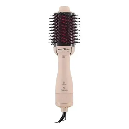 Escova Secadora Britânia Bec07r 4 Em 1 1300w Rosa 127/220v
